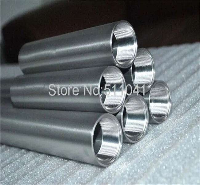 Grade9 gr9 Titanium трубки с резьбой 40*3.5*150 мм 8 шт. и 40*3.5*200 мм 2 шт