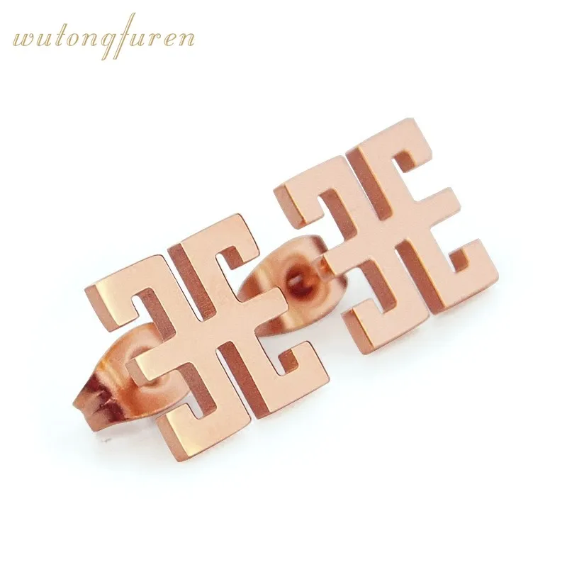 

Transit Stud Earrings Petite Rose Gold Earrings Korea Temperament Gold Ornaments Trendy Simple Fashion Jewelry