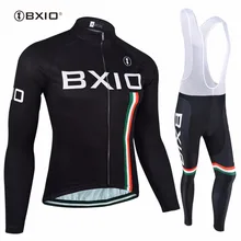 BXIO Invierno Maillot Ciclismo Hombres Cycling Set Thermal Fleece MTB Bike Clothing Long Pro Team Autumn