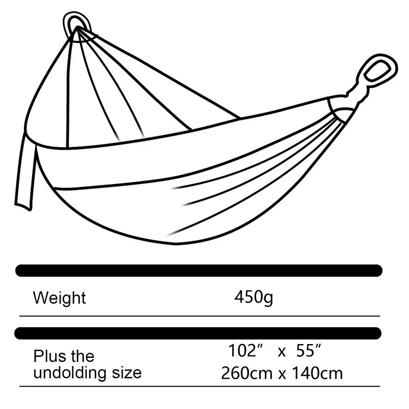 Портативный нейлоновый парашютный гамак для кемпинга выживания сад Охота гамак для отдыха Hamac путешествия двойной человек хамак