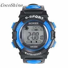 A-898 CocoShine LED Eletrônica Digital Multifunções À Prova D’ Água Relógio Criança Crianças do Menino da Menina por atacado Frete grátis