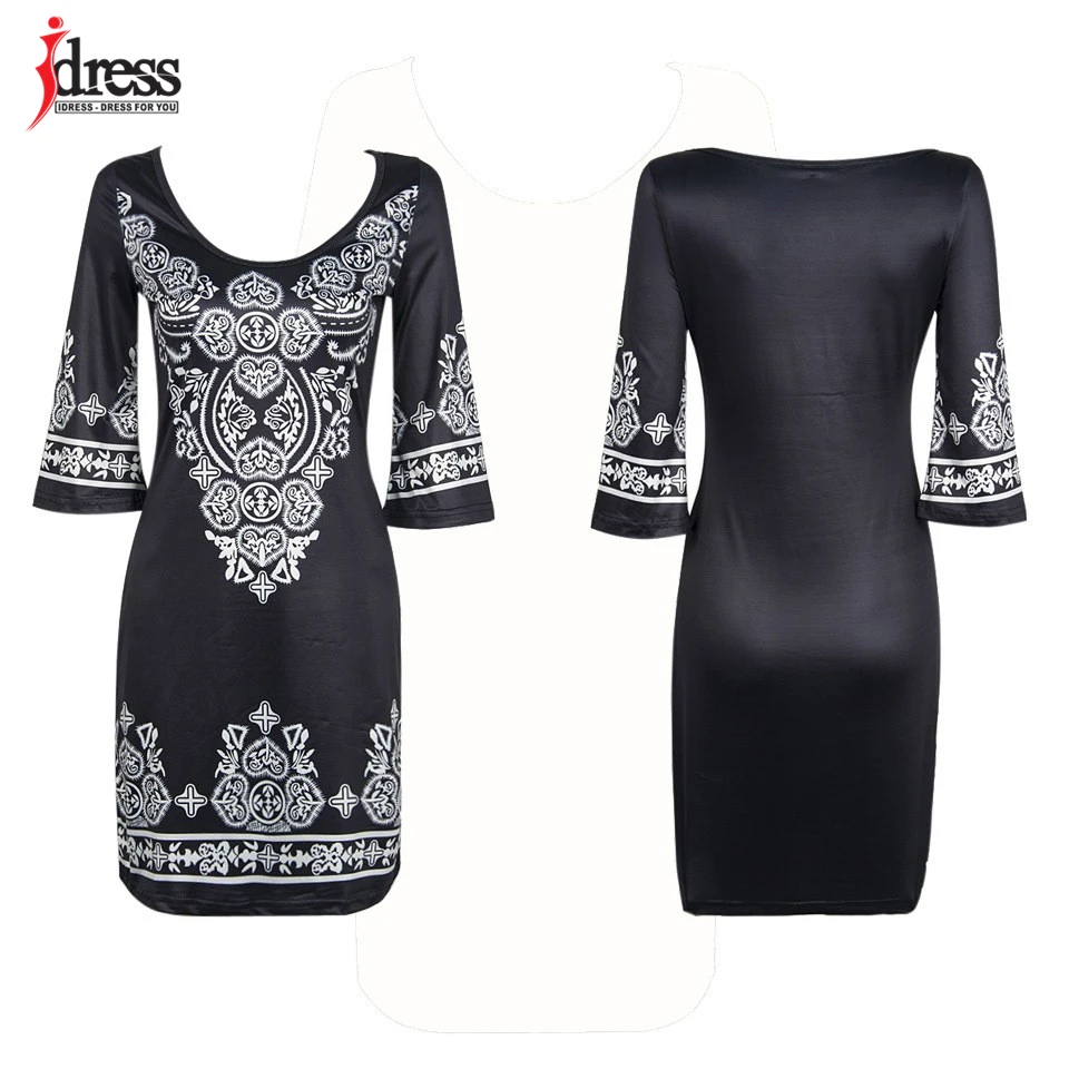 Sexy Club Dress 2017 Summer Vintage Bodycon Dresses Women Cashew Flowers Printed Sexy Elegant Boho Casual Party Tunique Femme (1)