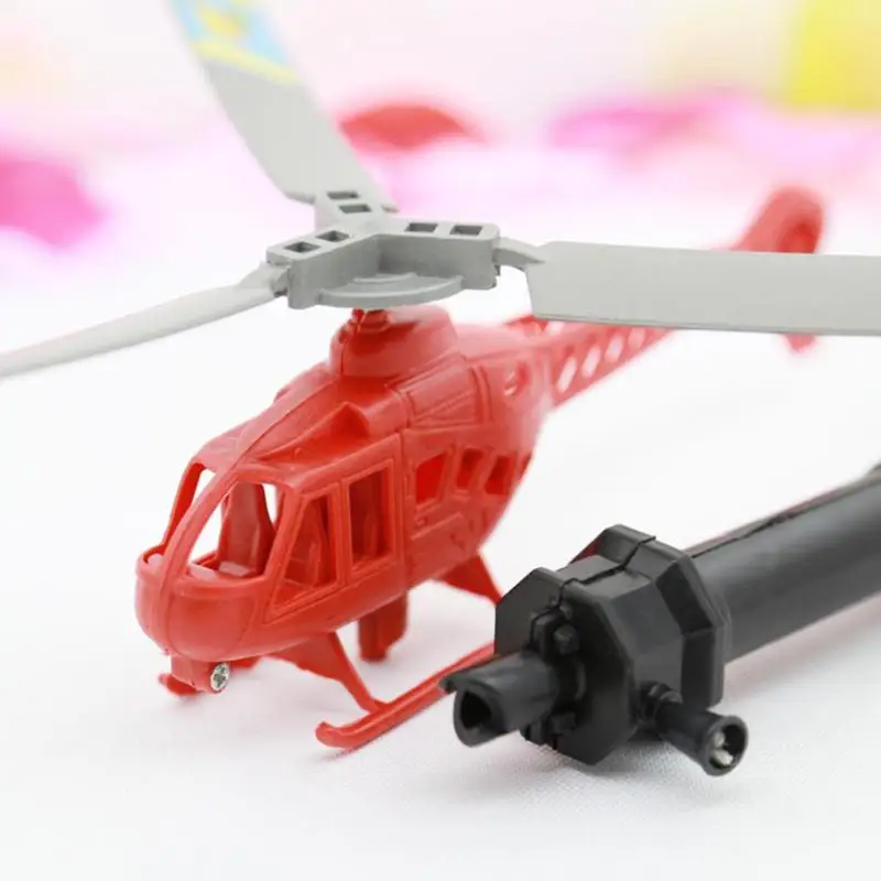 Hot Selling High Quality Plastic Hand Line Helicopter Toy Power Flying Sky Plane Toy Kid Playing Toy Children Kids Outdoor Toys