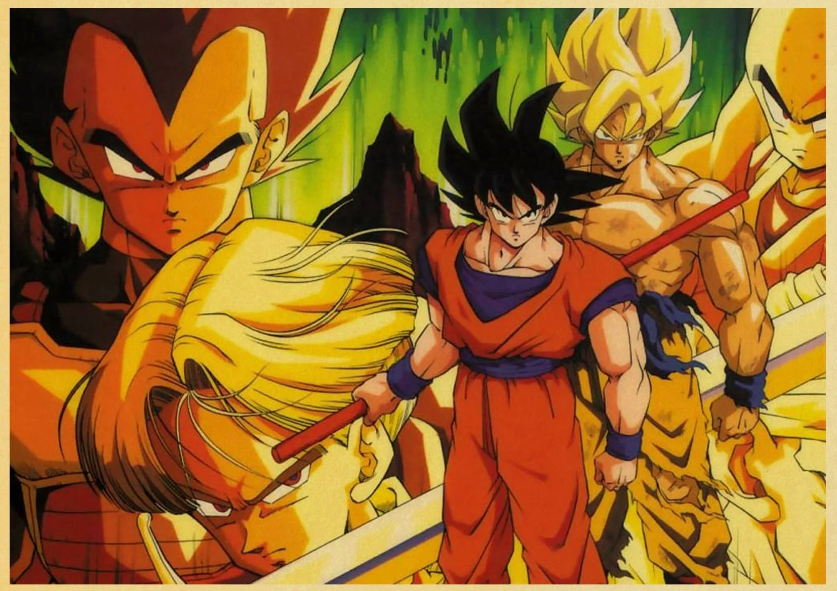 Японское аниме фильм Dragon Ball винтажные плакаты хорошего качества печатный плакат на стену в стиле ретро декоративная живопись для комнаты домашнего искусства - Цвет: E063