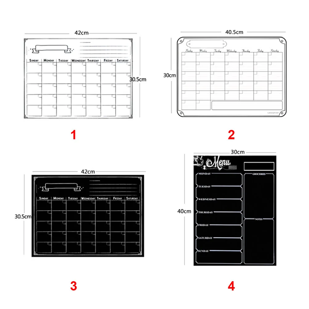 Магниты на холодильник стираемый планировщик еды календарь еженедельная доска список покупок ужин уведомление многоцелевой дом Памятка доска