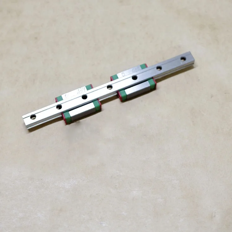 2pcs Original Hiwin linear guide rail MGN7-L 100mm/200mm/300mm/400mm/500mm+4pcs MGN7C Mini blocks for CNC router 3d pritner