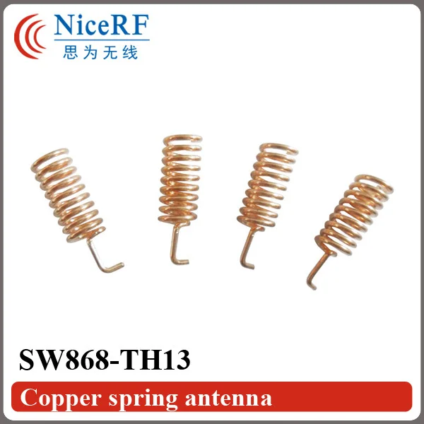 Shipping-50PCS/упаковка SW868-TH13 Антивибрационная 2,15 dBi Усиление 868 МГц медная пружинная антенна