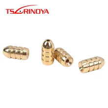 TSURINOYA 3,5 г/5 шт. 5 г/4 шт. 7 г/3 шт. пуля медная пуля вес Ассорти нити Пуля Форма распределительная Платина Рыбалка аксессуар