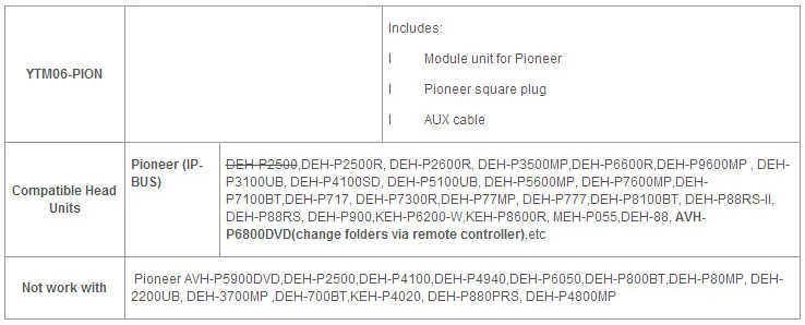 Yatour Mp3 плеер для pioneer Автомобильный Аудио DEH-P900 KEH-P6200-W MEH-P055 DEH-88 USB SD AUX Автомобильный цифровой музыкальный CD-переключатель