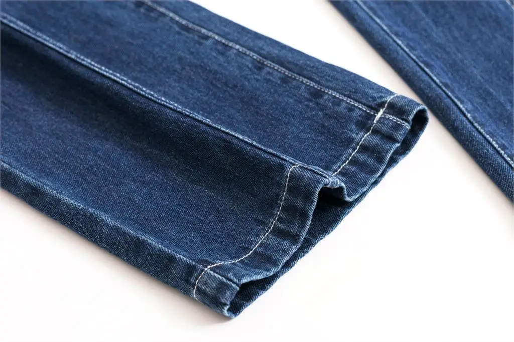 Повседневные женские джинсы брюки с эластичным поясом элегантные джинсовые