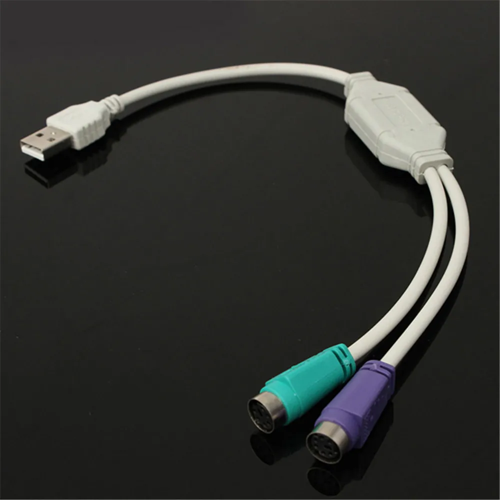 

USB Male To PS/2 PS2 Female Converter Cable Cord Converter Adapter Keyboard