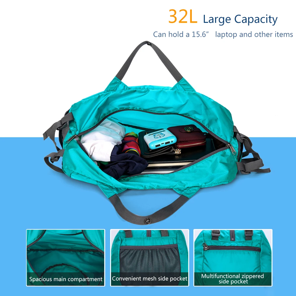 Хит, спортивная сумка 32L, спортивная сумка для тренировок, для мужчин и женщин, сумки для фитнеса, нейлоновый складной рюкзак, дорожная сумка для путешествий, уличный рюкзак