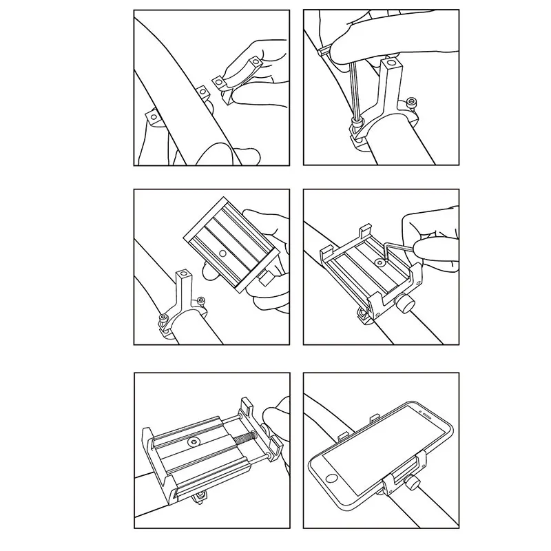 Держатель для телефона на велосипед, подставка с зажимом, вращение на 360 градусов, ручные велосипедные стойки для iPhone 7 8 X XS MAX XR S9 S10 Plus, совместимость