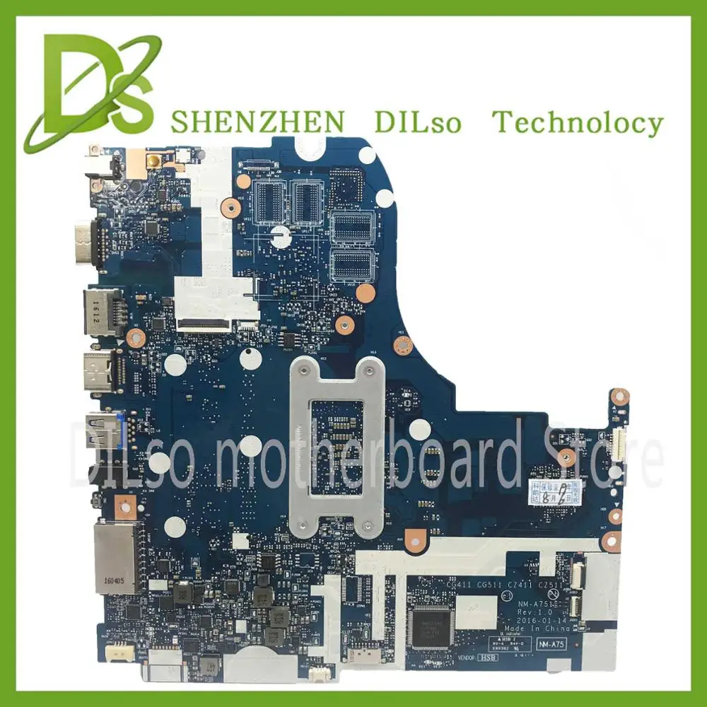  KEFU NM-A751 motherboard for Lenovo 310-15ISK 510-15ISK laptop motherboard For I5-6200U 4GB RAM GT9