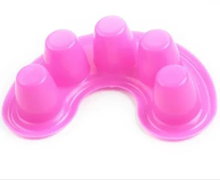 1PC Nail Art Hand SPA Soaker Wash Bowl UV Gel Powder Polish Remover Manicure Soak Tool Five Holes Nail Art Accessories