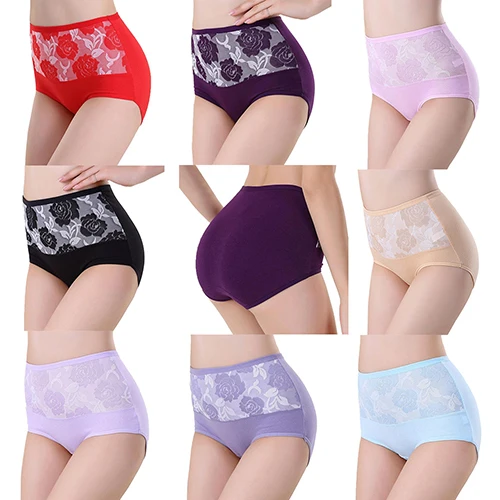 Women's Sexy High Waist Cotton Briefs Fashion Healthy Panties Seamless Underwear Women's Sexy High Waist Cotton Briefs Fashion Healthy Panties Seamless Underwear