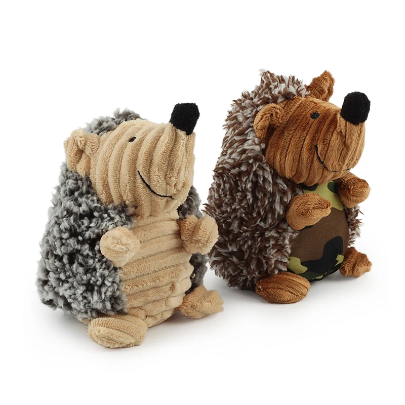 Овца в виде Ёжика, собака, пищащая звуковая игрушка, интерактивный плюшевый игрушки для собак, игрушки для домашних животных, забавная тренировка