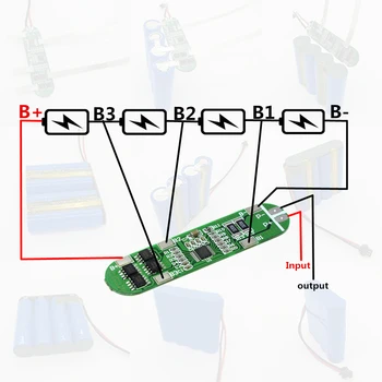 

4S 6A 16v Li-ion Lithium Battery 18650 BMS PCM Battery Protection Board bms pcm for Li-ion Lipo Battery Cell Pack