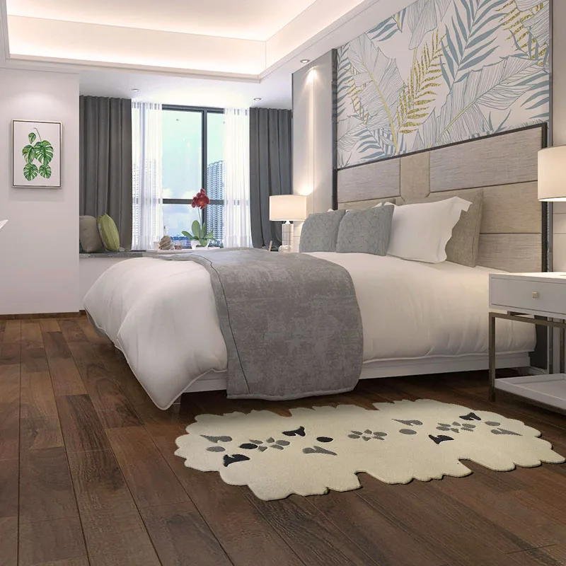 

ALITEXTILEBTOC Plus Size Carpet For Home 100% Acrylic Designer Exquisite Pattern StyleNon-slip Parlor Bedroom Soft Carpet