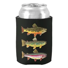 Уникальные свадебные вещи на память подарки форель рыбалка может охладитель вечерние Декор индивидуальные неопреновые пивные держатели модные Напитки изолятор