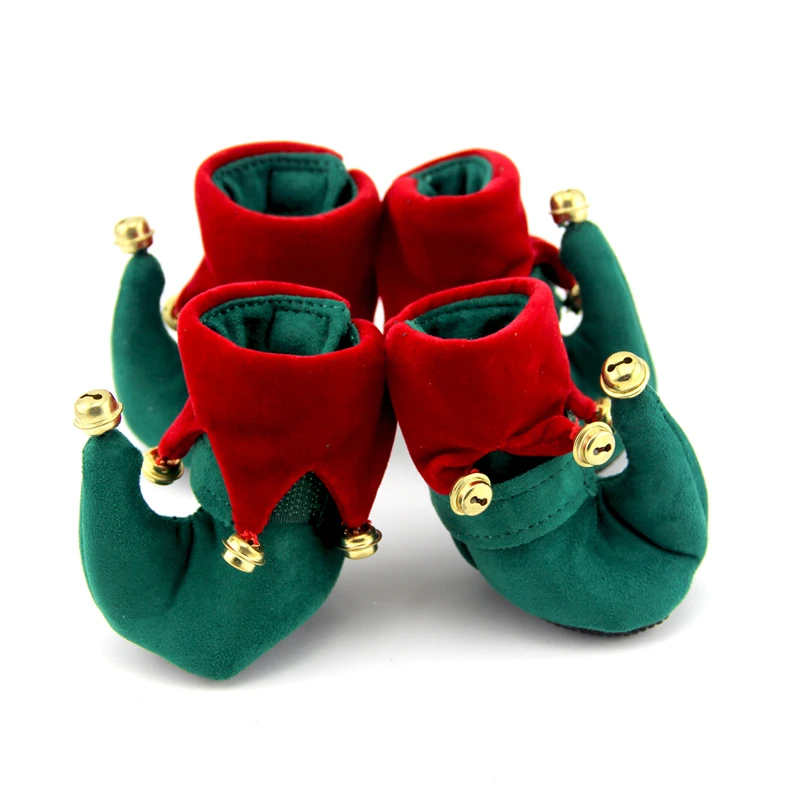 

Christmas Bells Autumn Winter Anti -Slip Pet Dog Shoes Warm Snows Boots For Small Dogs Chihuahua Puppy Cat Boots