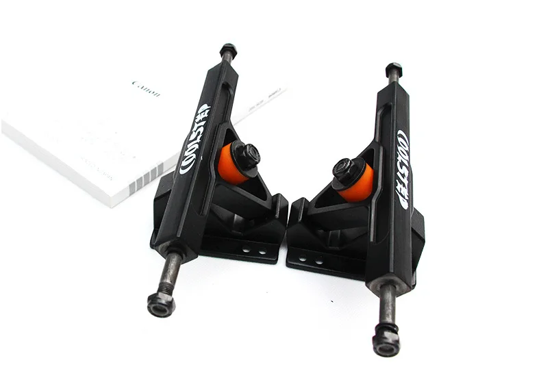 New Arrival 7.25 Inch Black Skateboard Trucks Parts Aluminium Longboard Bridge Skate Board Truck Free Shipping