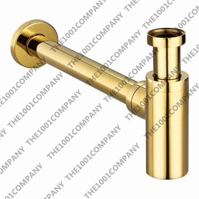 Factory Direct Euro Solid Brass Plumbing PTrap Bathroom Sink Pipe