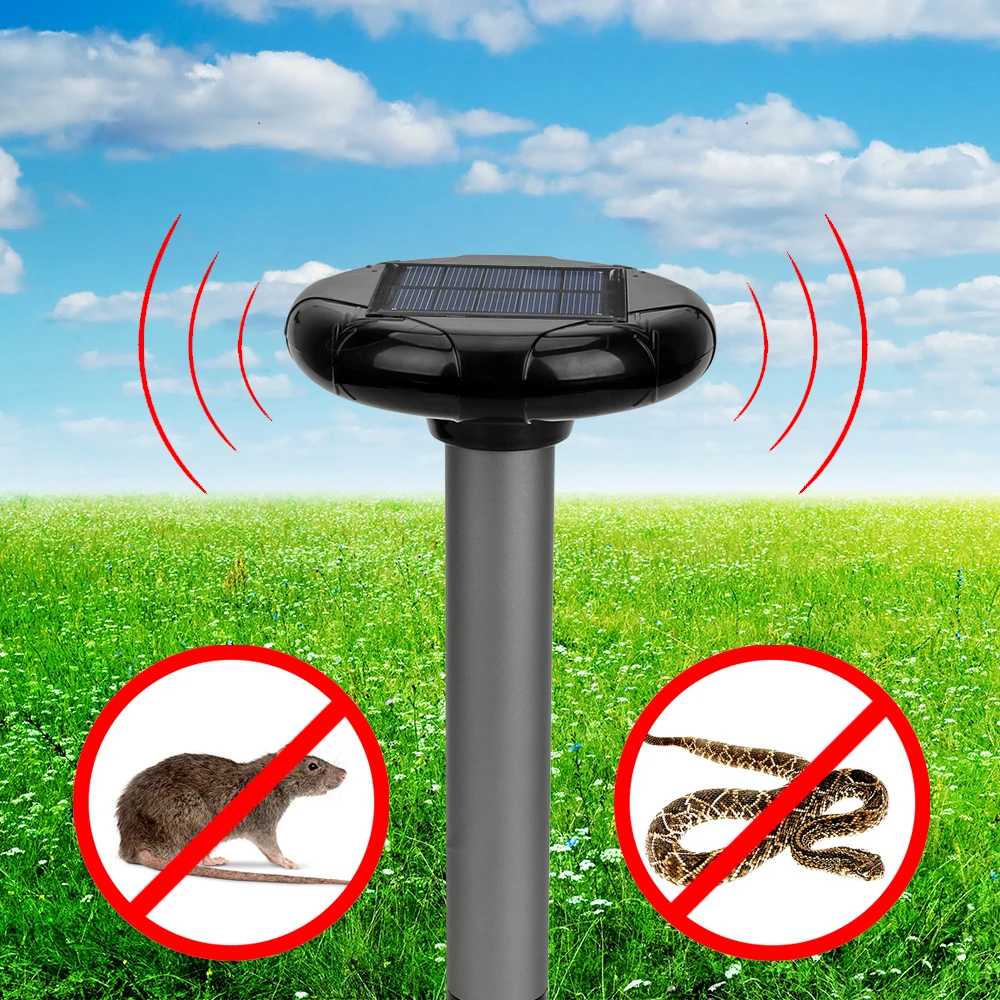 

NICEYARD 1pcs Ultrasonic Solar Insect Repellent Snake Mouse Rodent Pest Contorl Vole Mouse Snake Killer Trap Mouse Rat Repeller