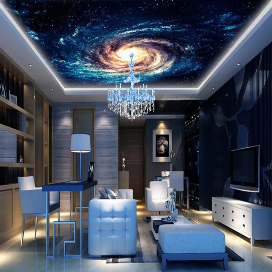 Beibehang Large Custom Galactic Cosmic Image Print Papel De Parede