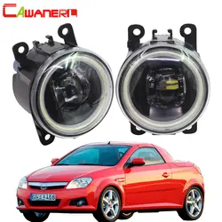 Cawanerl для Opel Tigra TwinTop Кабриолет 2004 2005 2006 автомобиля 4000LM светодио дный туман светлый Ангел глаз днем ходовые огни DRL 12 В