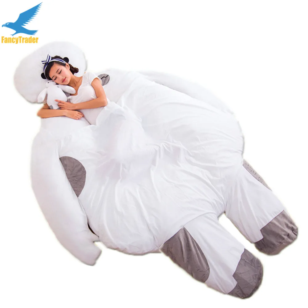 Fancytrader Huge Plush Big Hero 6 Baymax Sofa Bed with Sleeping Bag