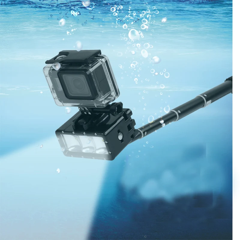 Goede Duiken zaklamp Lamp Waterdichte LED Flash Video Light Voor GoPro Hero 7 6 5 4 Sessie SJCAM xiaoYi 4 k Go Pro Camera Accessoires
