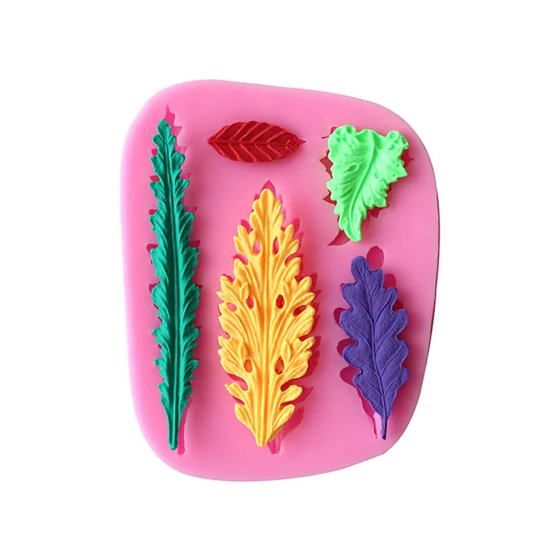 

Various Vegetables Leaf Shape Silicone Cake Mold DIY Baking Mold For Chocolate Clay Cookie Fondant Cake Decorating Tools