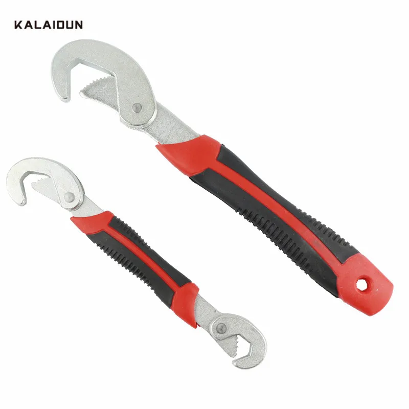 KALAIDUN Multi-Function 2pcs Adjustable Wrench Universal Wrench Adjustable Technology Practical Ratchet Wrench Hand Tools