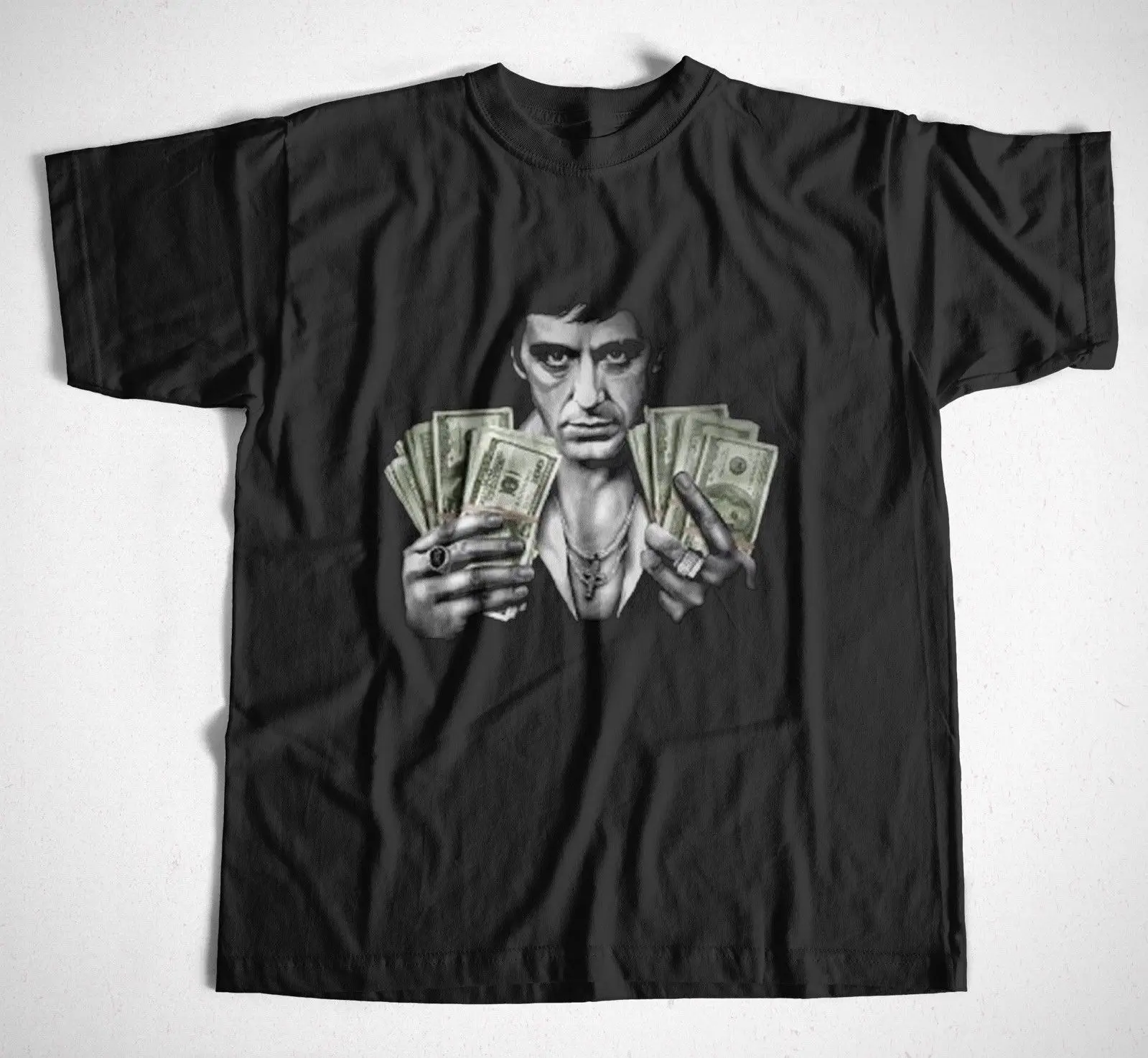 Футболка Montana 1 деньги PremiumTony Scarface Capone гангстер Мощность Dope kult 100% хлопковая для Для