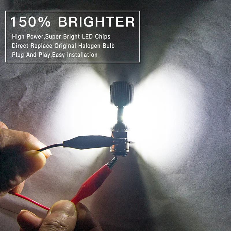 LED Headlight Bulbs Head Fog Lamp Light Bulbs P15D H6M For YAMAHA Bear Tracker Bruin 250 Big Bear 350 400 Blaster 200 Breeze 125