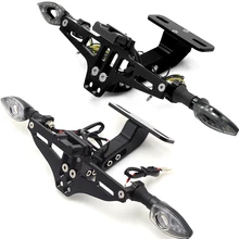 License Plate Frame Bracket LED Turn Signal light