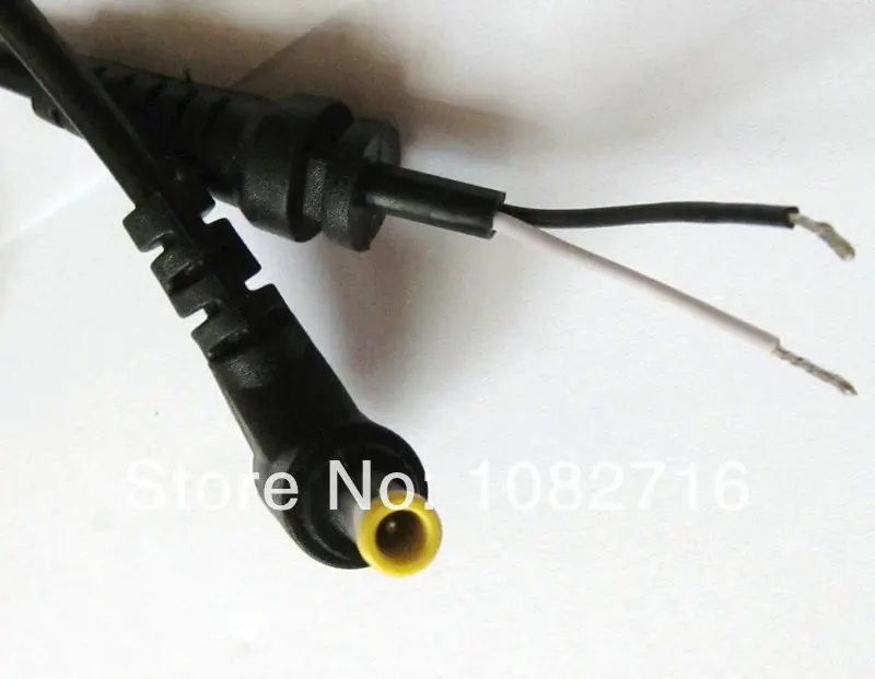 

2pcs L-shaped DC 5.0 x 3.0mm + pin Right Angle cable power adapter connector cord For Samsung Laptop/Notebook 1.2m Free shipping