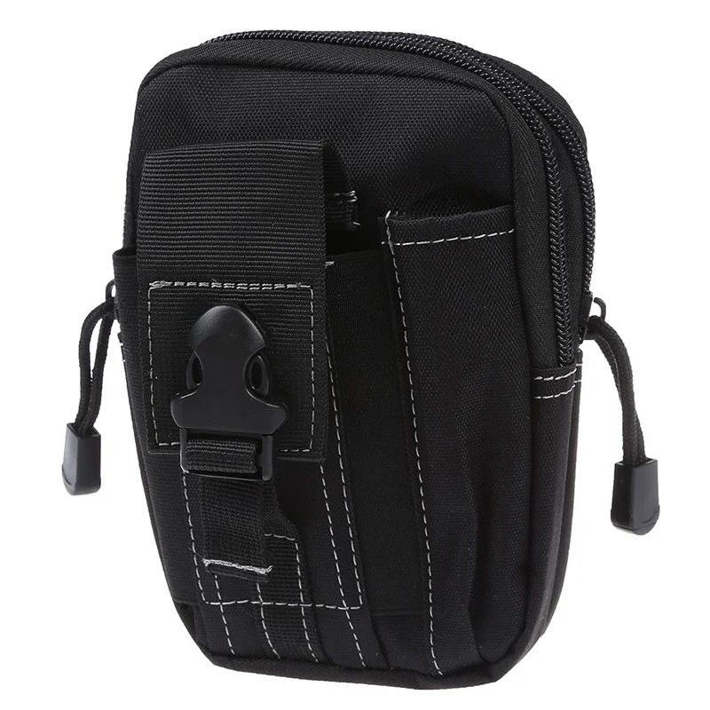 

Molle Waist Bags Men's Outdoor Sport Casual Waist Pack Purse Mobile Phone Case for Phone Black