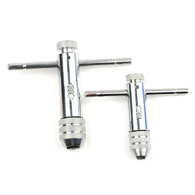 

1Piece M3-M8 Ratchet Tap Wrench T-Type Tap Handle Reversible T-Handle Tapping Threading Tools Tap Holder Hand Tool
