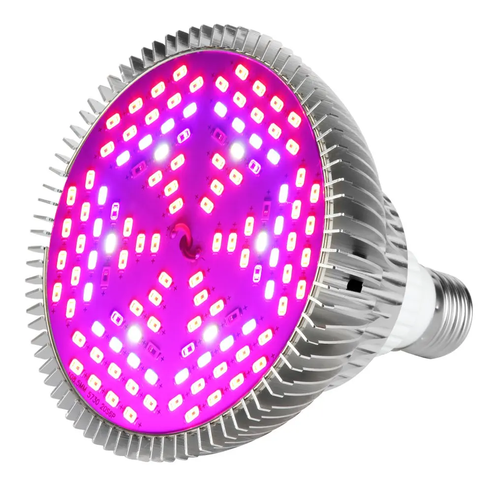

80W LED Grow Light Bulb, Full Spectrum Grow lamp for Indoor Plants, Plant Light Bulb for Indoor Garden Greenhouse ST104
