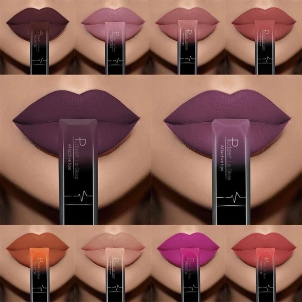 

2018 Women Beauty Lip Makeup Sexy Long Lasting Waterproof Lip Gloss Matte Nude Liquid Lipstick Cosmetic Mother GIFT Lip Balm