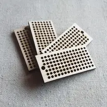 50 шт прямоугольной формы крестиком пустой деревянный орнамент