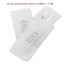 600G-D 1RL Иглы для татуировки инструменты для красоты татуировки перманентный макияж Иглы для татуировки стерилизованые насадка для татуировочной машины иглы 50 шт./партия