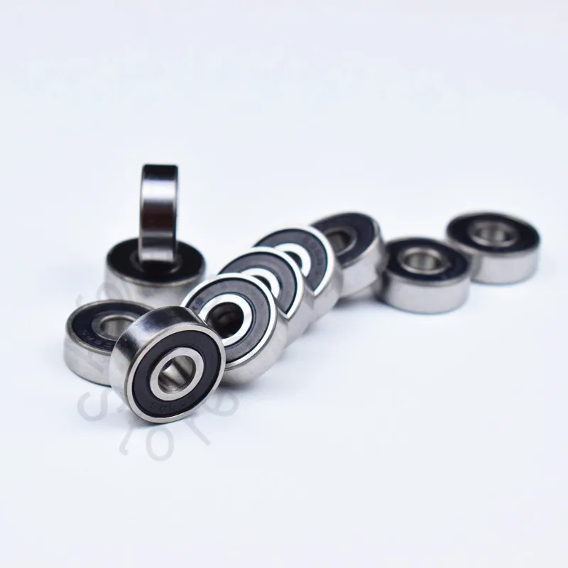 606 606RS 6*17*6(мм) 10 шт. Подшипник ABEC-5 Резина запечатанная миниатюра Мини подшипник 606 606RS хромированные стальные подшипники