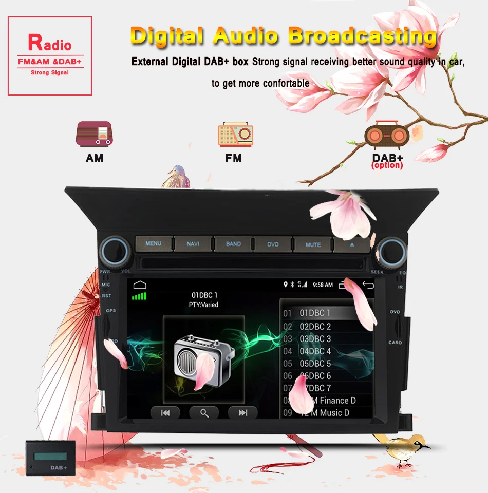 Perfect Android 9.0 Car DVD Player For Honda Pilot 2009 2010 2011 2012 2013 Auto Radio Stereo GPS Glonass Navigation Audio Video DAB 4G 12