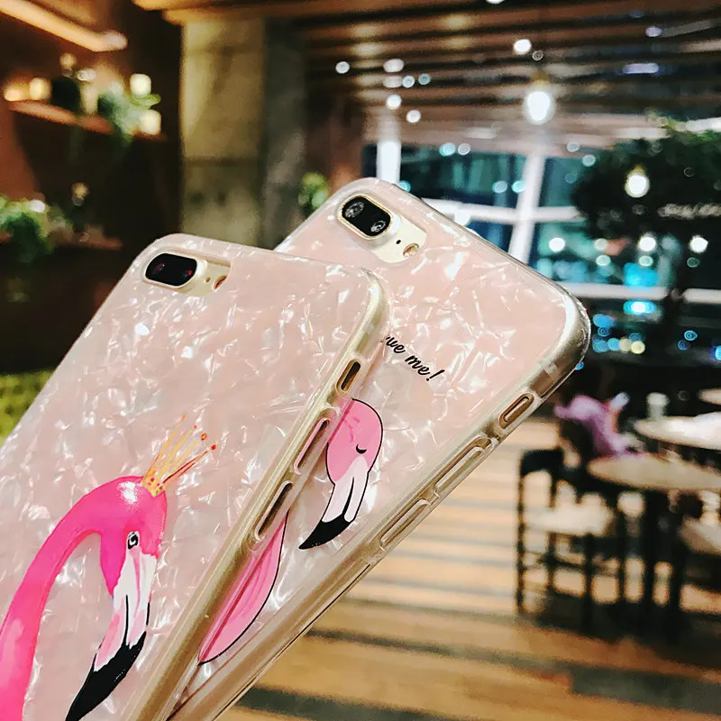 NFH Glitter funda de teléfono 8 7 para iPhone 6 Plus carcasa de flamenco para iPhone en X 8 7 6 funda trasera de silicona TPU suave 6 S Plus NFH Glitter funda de teléfono 8 7 para iPhone 6 Plus carcasa de flamenco para iPhone en X 8 7 6 funda trasera de silicona TPU suave 6 S Plus