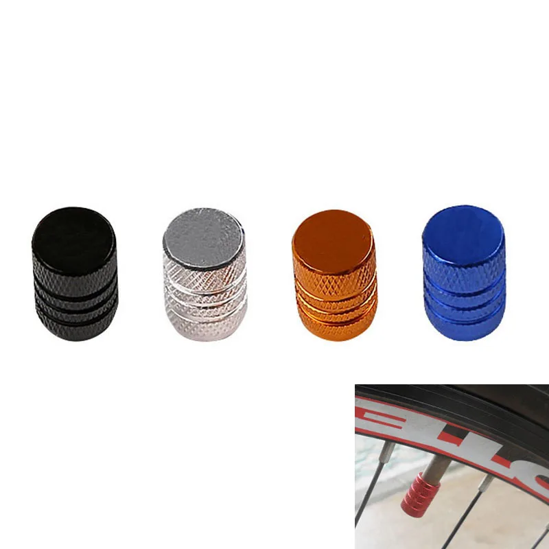 

4pcs Durable Aluminium Alloy Bicycle Dust Cover bike Wheel Tire Tyre Rim Valve Stem Caps Replacement
