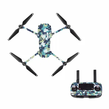 

[M0041] red Mosaic for DJI Mavic Pro Decal Skin Sticker Drone Body + Remote Controller + 3 Battery Protection Film Cover