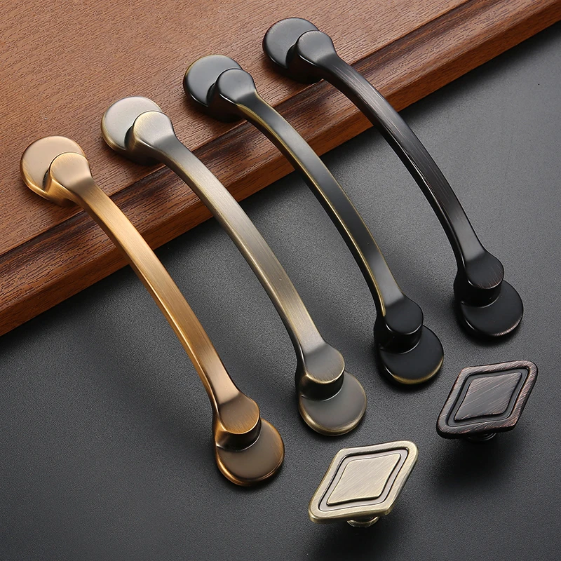 High Quality American Style Black Handles for Furniture Drawer
